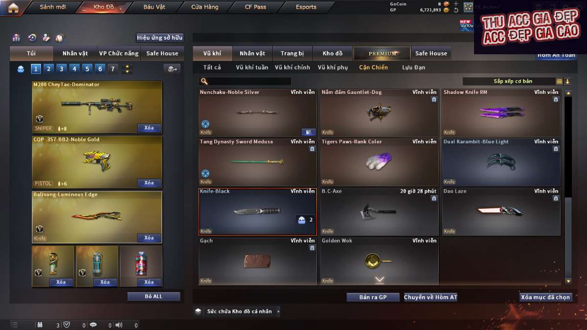 shop acc cf uy tin gia re